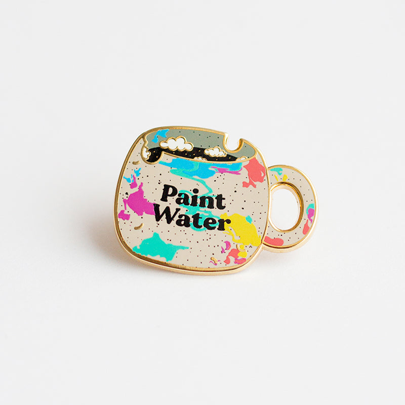 Paint Water Cup Enamel Pin – The Gray Muse